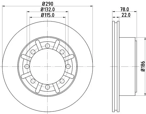 Handler.Part Brake disc MINTEX MDC2379 1