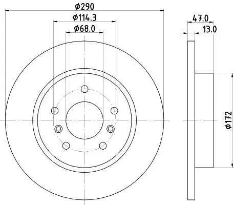 Handler.Part Brake disc MINTEX MDC2693 1