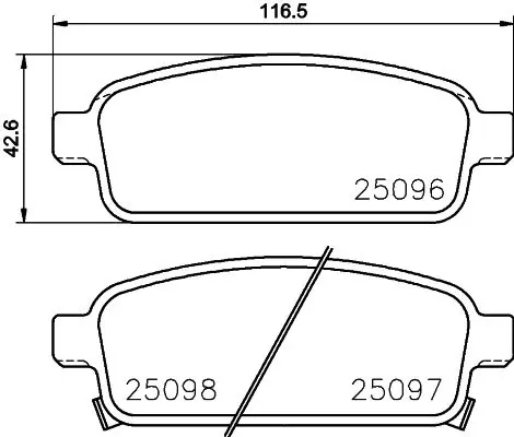 Handler.Part Brake pad set, disc brake MINTEX MDB3087 1