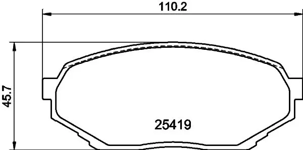 Handler.Part Brake pad set, disc brake MINTEX MDB3228 1