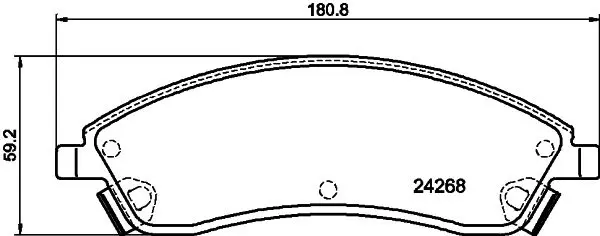 Handler.Part Brake pad set, disc brake MINTEX MDB2377 1