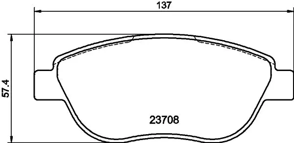 Handler.Part Brake pad set, disc brake MINTEX MDB2663 1