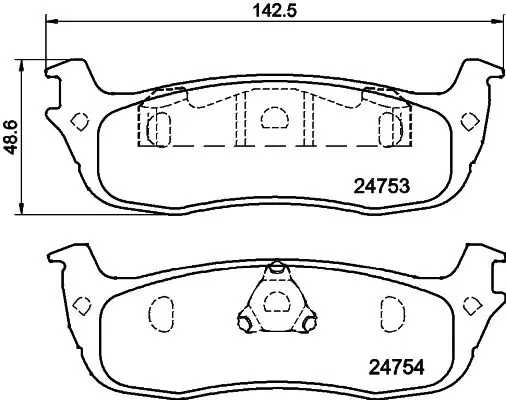 Handler.Part Brake pad set, disc brake MINTEX MDB2181 1