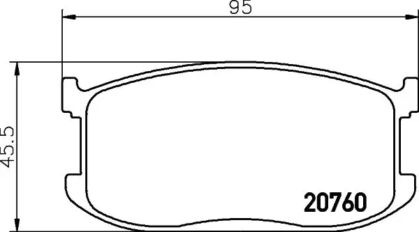 Handler.Part Brake pad set, disc brake MINTEX MDB1188 1