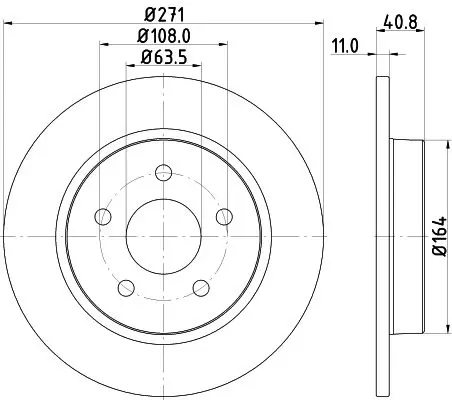 Handler.Part Brake disc MINTEX MDC2358 1