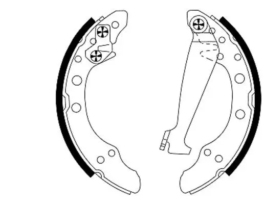 Handler.Part Brake shoe set MINTEX MSK153 1