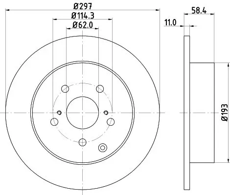 Handler.Part Brake disc MINTEX MDC2183 1