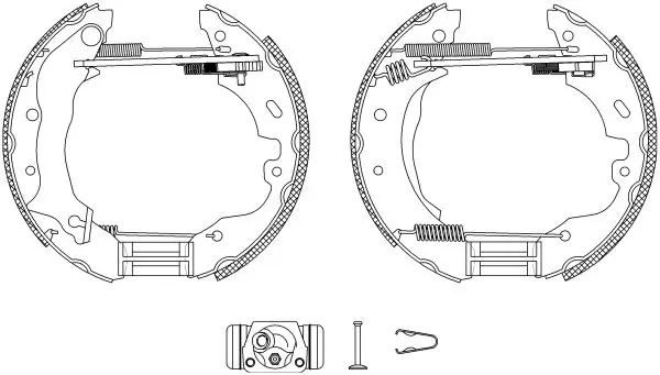 Handler.Part Brake shoe set MINTEX MSP111 1