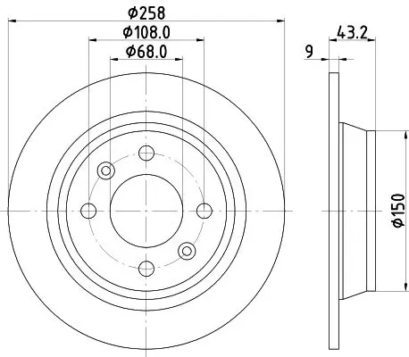 Handler.Part Brake disc MINTEX MDC709 1