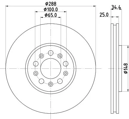 Handler.Part Brake disc MINTEX MDC979 1