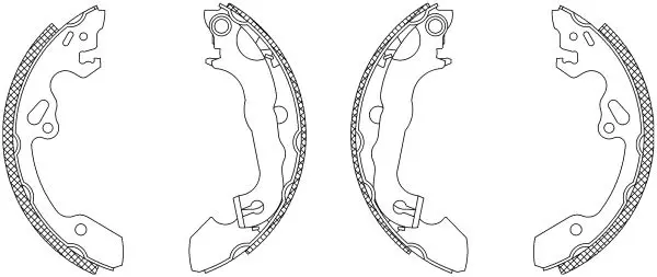 Handler.Part Brake shoe set MINTEX MSK187 1