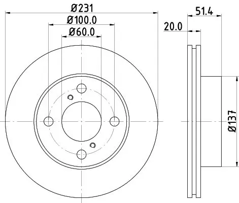 Handler.Part Brake disc MINTEX MDC2167 1