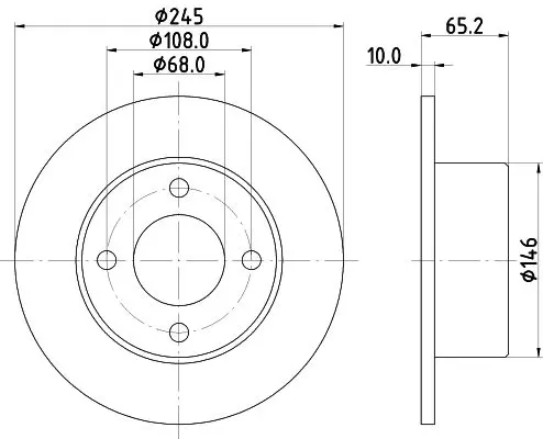 Handler.Part Brake disc MINTEX MDC1122 1