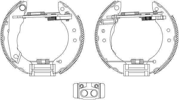 Handler.Part Brake shoe set MINTEX MSP056 1