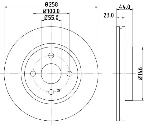 Handler.Part Brake disc MINTEX MDC2042 1