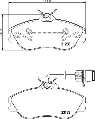 Handler.Part Brake pad set, disc brake MINTEX MDB1820 1