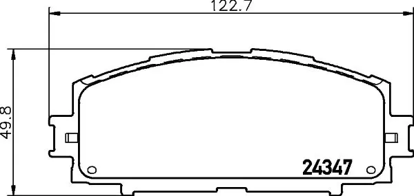 Handler.Part Brake pad set, disc brake MINTEX MDB2776 1