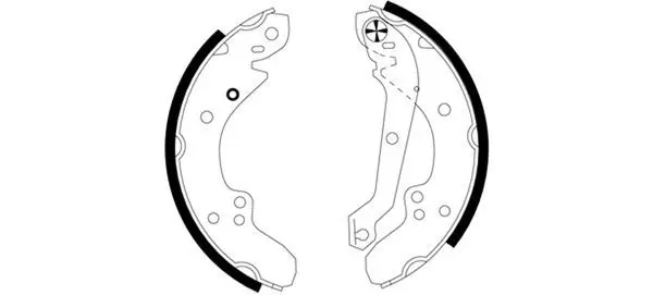 Handler.Part Brake shoe set MINTEX MGR62 1