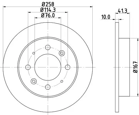 Handler.Part Brake disc MINTEX MDC2139 1