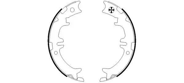 Handler.Part Brake shoe set, parking brake MINTEX MFR494 1