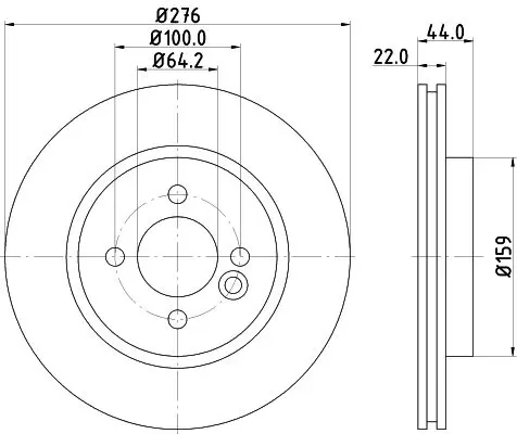 Handler.Part Brake disc MINTEX MDC1129 1