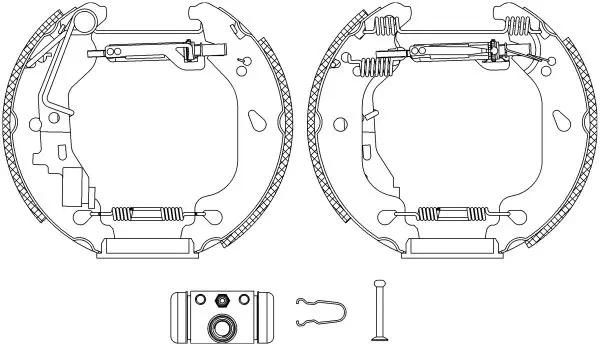 Handler.Part Brake shoe set MINTEX MSP223 1