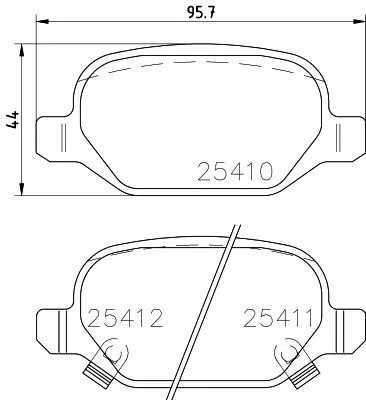 Handler.Part Brake pad set, disc brake MINTEX MDB3813 1