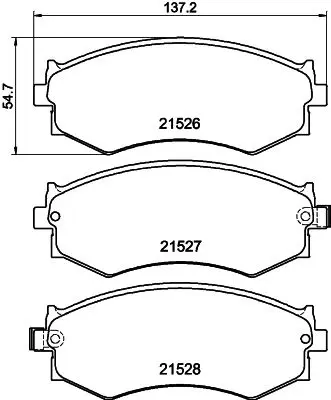 Handler.Part Brake pad set, disc brake MINTEX MDB2351 1