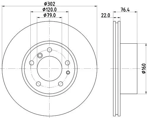 Handler.Part Brake disc MINTEX MDC459 1