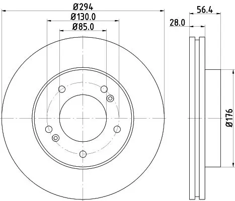 Handler.Part Brake disc MINTEX MDC2211 1