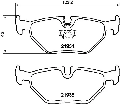 Handler.Part Brake pad set, disc brake MINTEX MDB2763 1