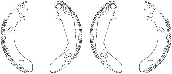 Handler.Part Brake shoe set MINTEX MSK186 1