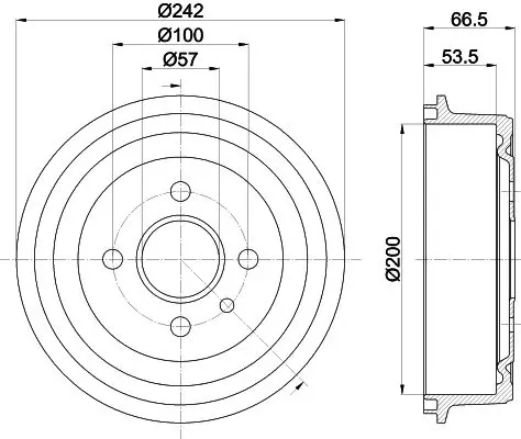 Handler.Part Brake drum MINTEX MBD002 1