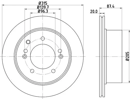 Handler.Part Brake disc MINTEX MDC1798 1