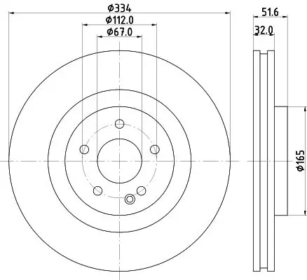 Handler.Part Brake disc MINTEX MDC1883 1