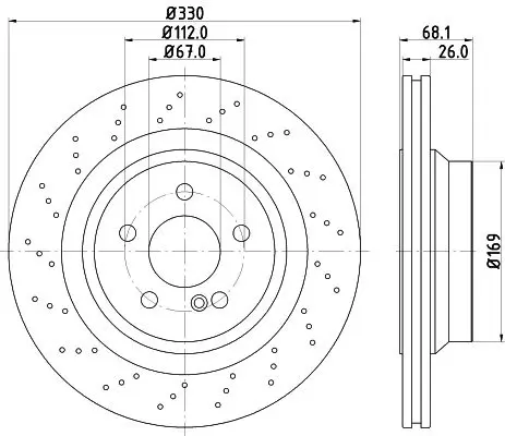 Handler.Part Brake disc MINTEX MDC2786 1