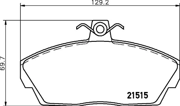 Handler.Part Brake pad set, disc brake MINTEX MDB1972 1