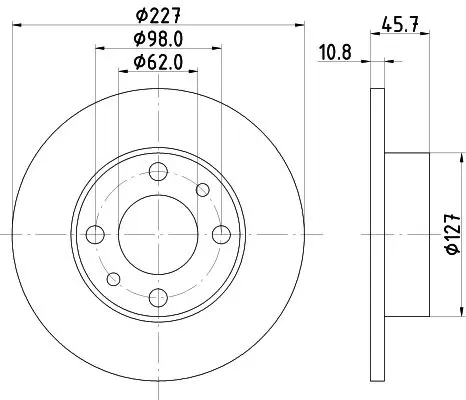 Handler.Part Brake disc MINTEX MDC6 1