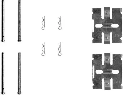 Handler.Part Accessory kit, disc brake pads MINTEX MBA932 1