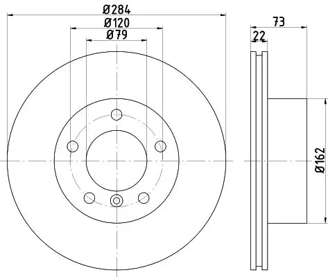 Handler.Part Brake disc MINTEX MDC1645 1