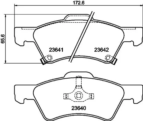 Handler.Part Brake pad set, disc brake MINTEX MDB2216 1