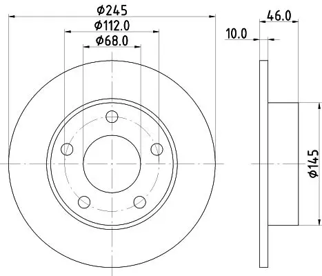 Handler.Part Brake disc MINTEX MDC1123 1