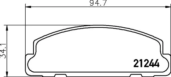 Handler.Part Brake pad set, disc brake MINTEX MDB1306 1