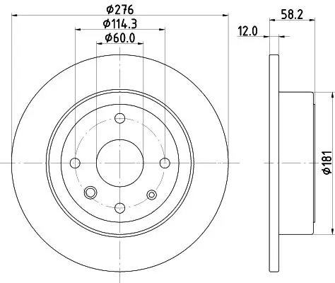 Handler.Part Brake disc MINTEX MDC2135 1