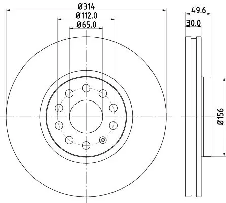 Handler.Part Brake disc MINTEX MDC2317 1