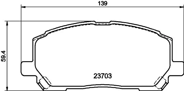 Handler.Part Brake pad set, disc brake MINTEX MDB2211 1