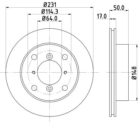 Handler.Part Brake disc MINTEX MDC791 1