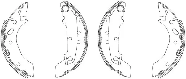 Handler.Part Brake shoe set MINTEX MSK102 1