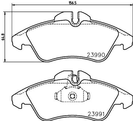 Handler.Part Brake pad set, disc brake MINTEX MDB3021 1