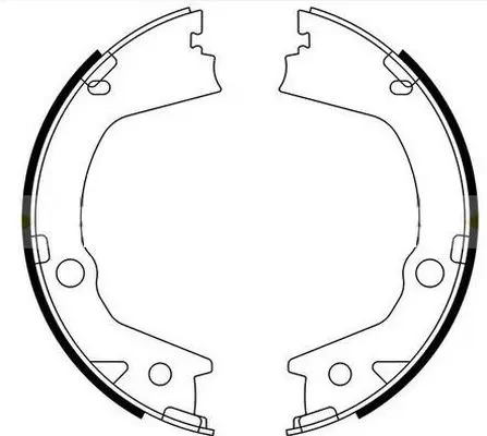 Handler.Part Brake shoe set, parking brake MINTEX MFR755 1